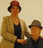 Anne Pasquale as Miep Gies and Keith Herron as Otto Frank